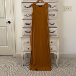 Vici Mustard Yellow Midi Dress